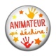 Cabochon Résine - animateur qui déchire