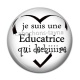 Cabochon Résine - je suis une éducatrice qui déchire