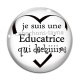 Cabochon Verre - je suis une éducatrice qui déchire