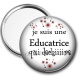 Miroir de poche -  je suis une éducatrice qui déchire