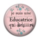 Cabochon Résine -  je suis une éducatrice qui déchire