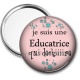 Miroir de poche -  je suis une éducatrice qui déchire