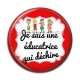 Cabochon Résine -  je suis une éducatrice qui déchire