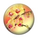 Cabochon Résine - fleur exotique