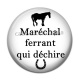 Cabochon Résine - maréchal ferrant qui déchire