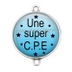Connecteur Cabochon Argent - une super CPE