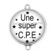 Connecteur Cabochon Argent - une super CPE