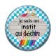 Cabochon Résine - je suis un instit qui déchire