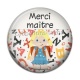 Cabochon Résine - merci maître