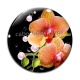 Cabochon Verre - fleur exotique