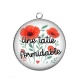 Pendentif Cabochon Argent - une tatie formidable