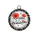 Pendentif Cabochon Argent - une tatie formidable