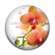 Cabochon Résine - fleur exotique