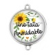 Connecteur Cabochon Argent - une tata formidable