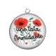 Pendentif Cabochon Argent - une tata formidable