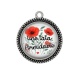 Pendentif Cabochon Argent - une tata formidable