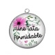 Pendentif Cabochon Argent - une tata formidable