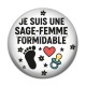 Cabochon Résine - je suis une sage femme formidable