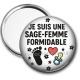 Miroir de poche - je suis une sage femme formidable