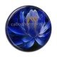 Cabochon Résine - fleur exotique