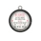 Pendentif Cabochon Argent - mamie idée cadeau tu m'as déjà 