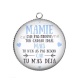 Pendentif Cabochon Argent -  mamie idée cadeau tu m'as déjà