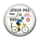 Cabochon Résine - j'peux pas j'ai vélo