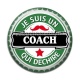 Cabochon Résine - je suis un coach qui déchire