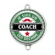 Connecteur Cabochon Argent - je suis un coach qui déchire