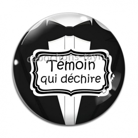 Cabochon Verre - témoin qui déchire