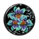 Cabochon Résine - fleur exotique