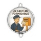 Connecteur Cabochon Argent - un facteur formidable