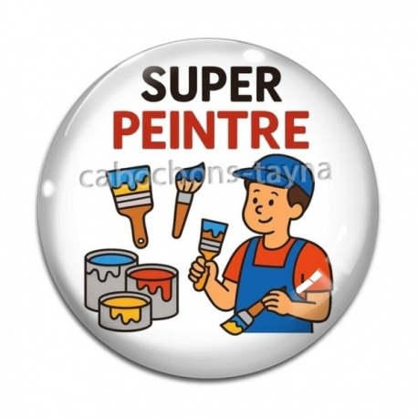 Cabochon Verre - super peintre