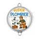 Connecteur Cabochon Argent - super plombier