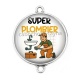 Connecteur Cabochon Argent - super plombier