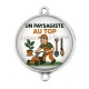 Connecteur Cabochon Argent - un paysagiste au top