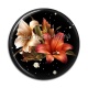 Cabochon Résine - fleur exotique