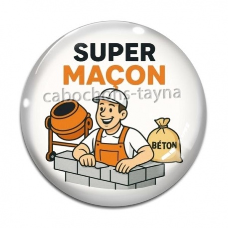 Cabochon Verre -  super maçon