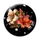 Cabochon Verre - fleur exotique