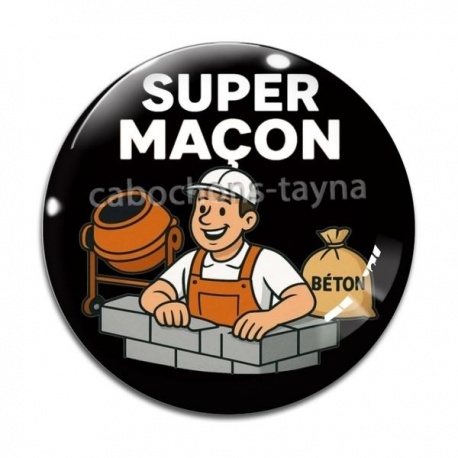 Cabochon Verre - super maçon