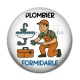 Cabochon Résine - plombier formidable