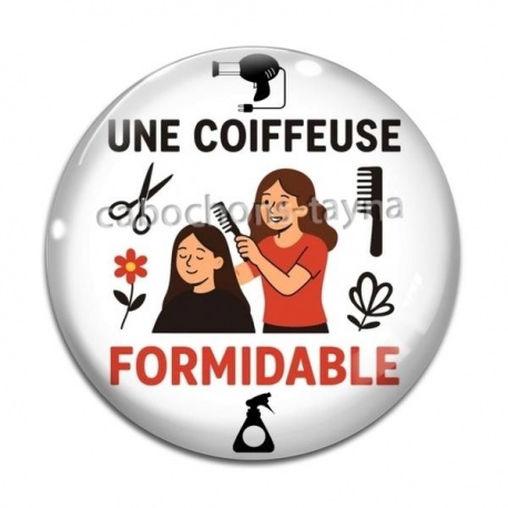 Cabochon Verre - une coiffeuse formidable
