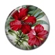 Cabochon Résine - fleur exotique