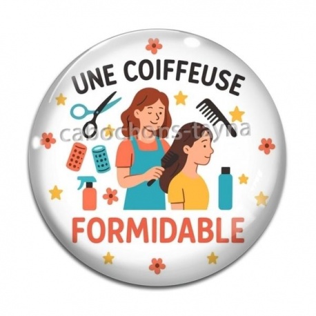 Cabochon Verre - une coiffeuse formidable
