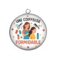 Pendentif Cabochon Argent - une coiffeuse formidable
