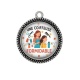 Pendentif Cabochon Argent - une coiffeuse formidable