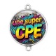 Connecteur Cabochon Argent - une super CPE