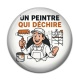 Cabochon Résine - un peintre qui déchire