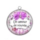 Pendentif Cabochon Argent - un amour de nounou