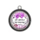 Pendentif Cabochon Argent - un amour de nounou